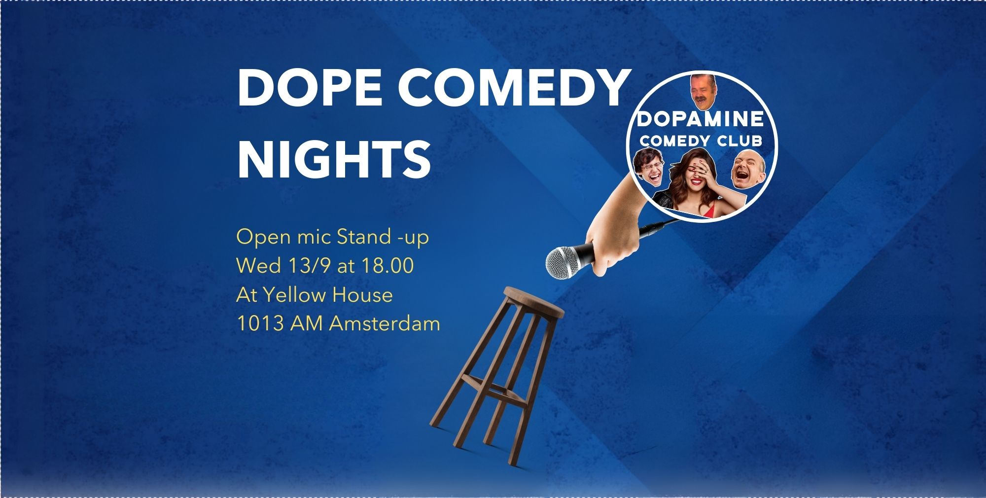 Ticket kopen voor evenement English Stand-up Comedy Amsterdam West Every Wednesday Night