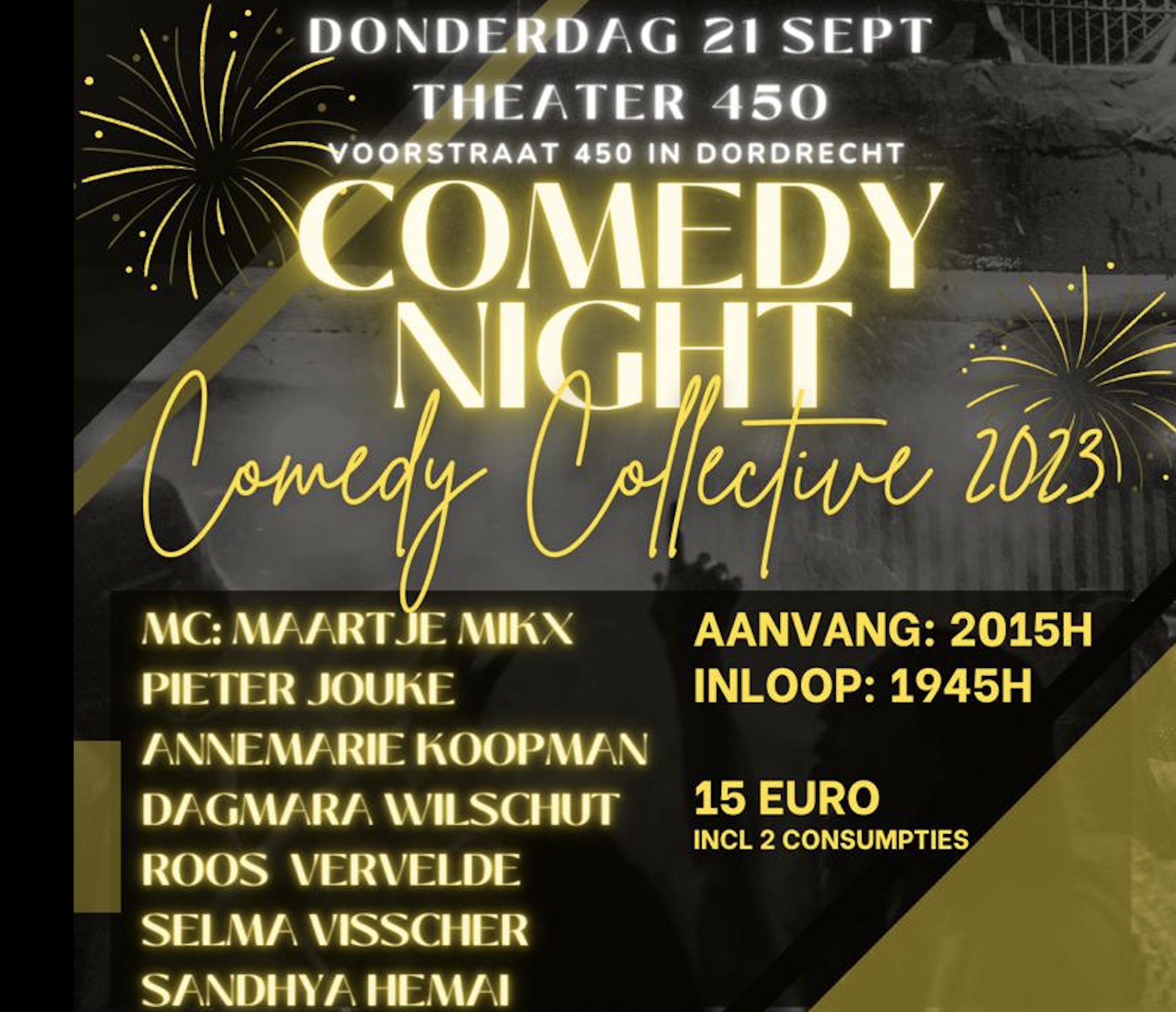 Ticket kopen voor evenement Comedy Collective 2023 Comedy Night