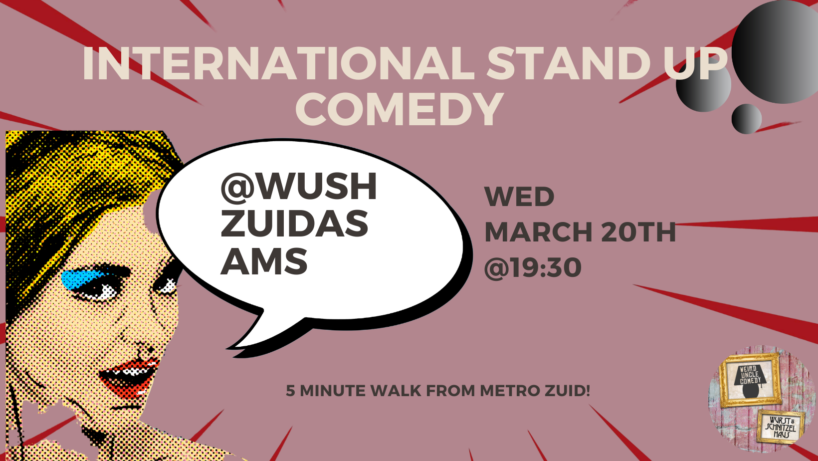 Ticket kopen voor evenement International Stand Up Comedy  H/L Adam Fields (UK)