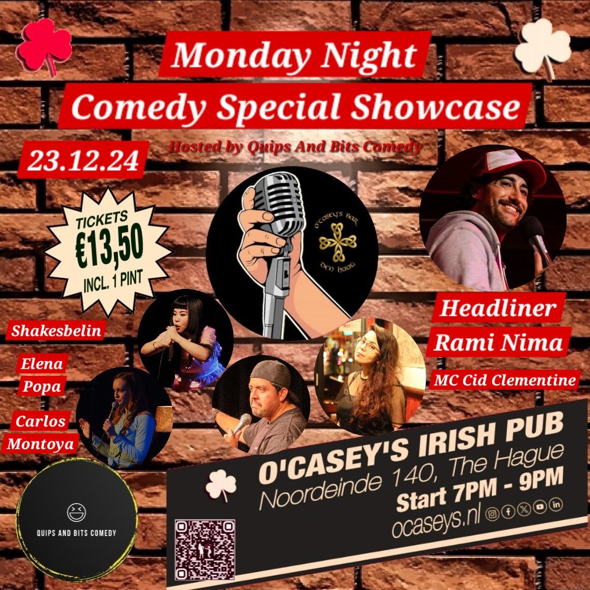 Ticket kopen voor evenement O'Casey's Comedy Showcase