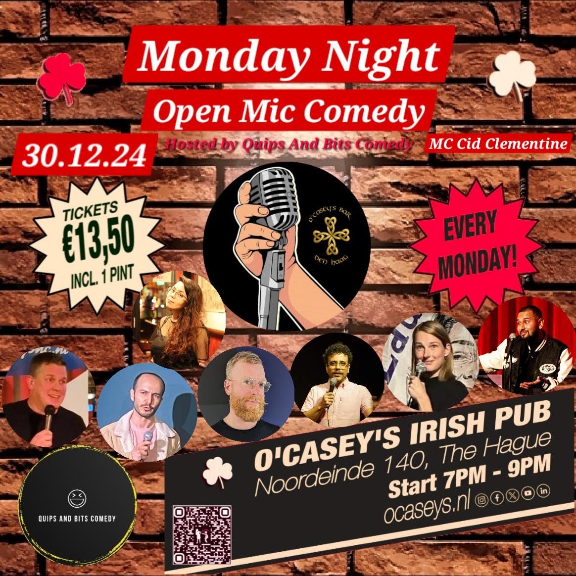 Ticket kopen voor evenement O'Casey's Comedy Open Mic