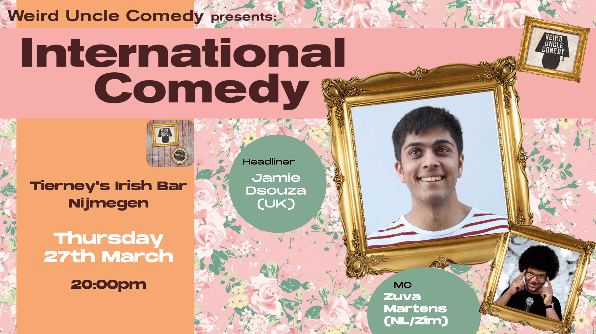 Ticket kopen voor evenement International Stand Up Comedy at Tierneys Nijmegen in English