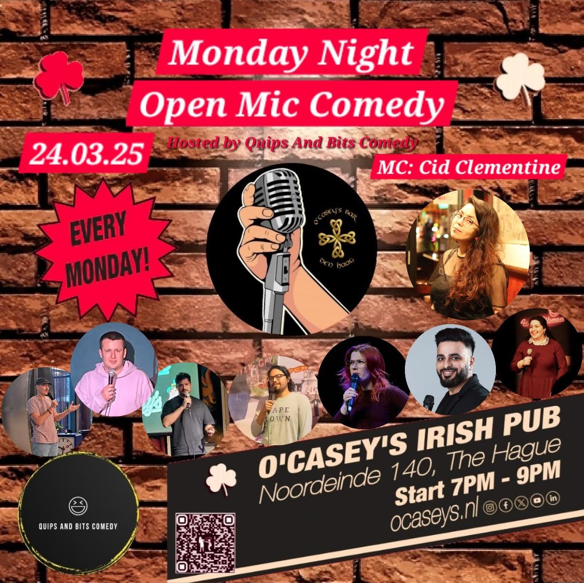 Ticket kopen voor evenement O'Casey's Comedy Open Mic