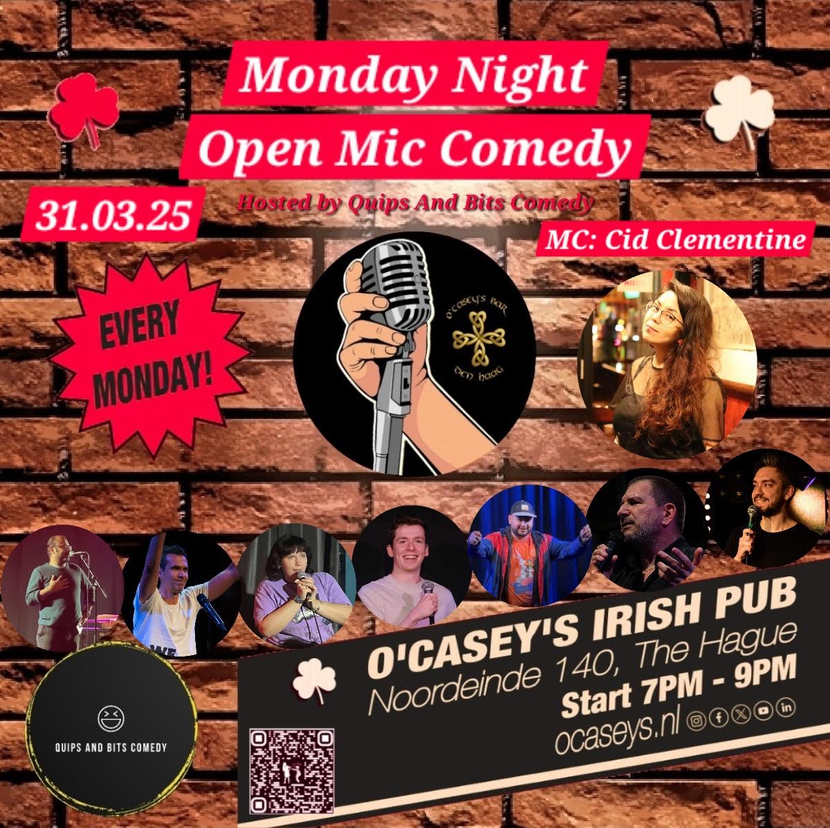 Ticket kopen voor evenement O'Casey's Comedy Open Mic