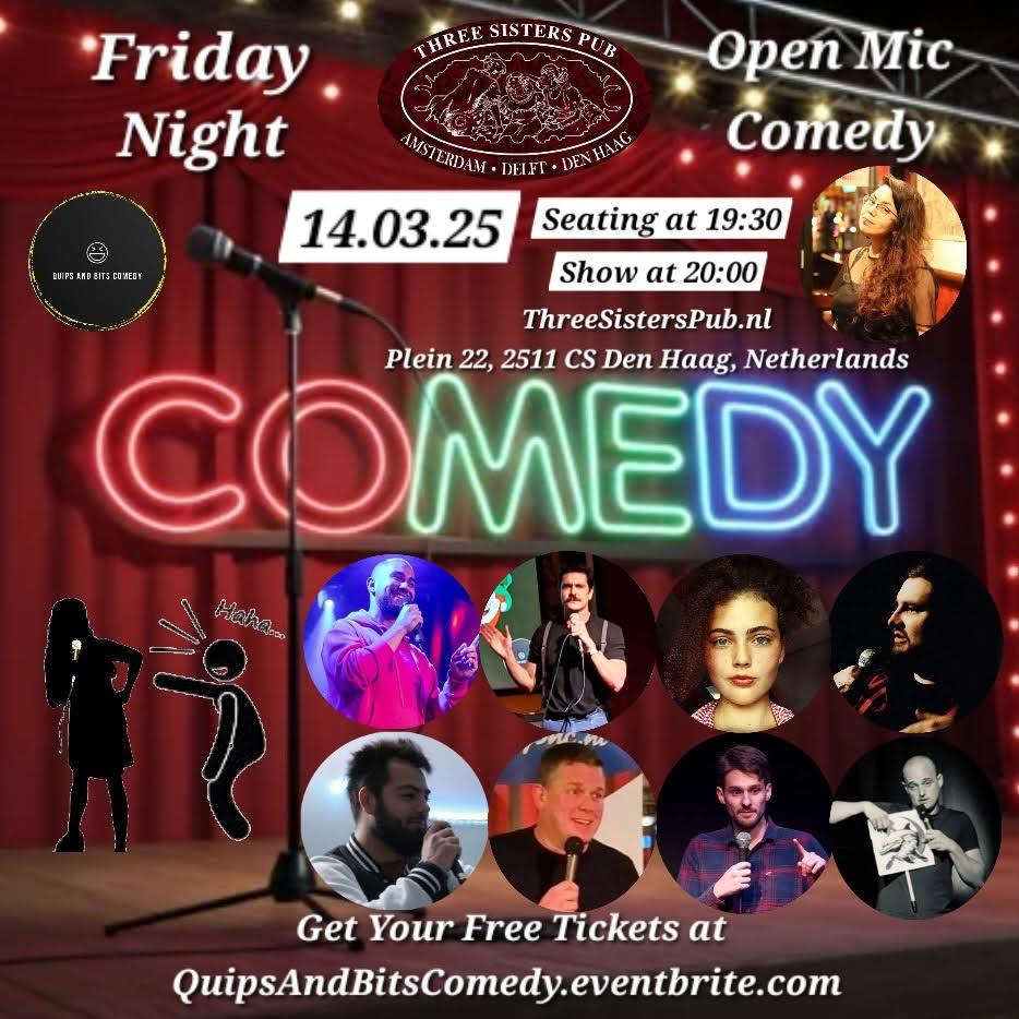 Ticket kopen voor evenement Friday Night Comedy Open Mic