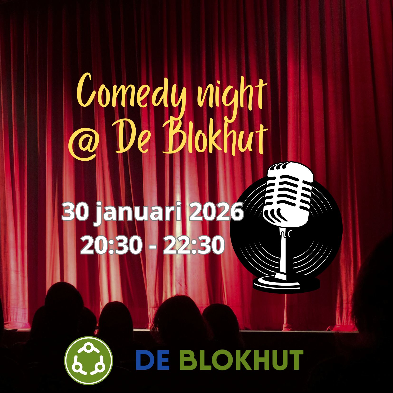 Ticket kopen voor evenement Comedy @ De Blokhut