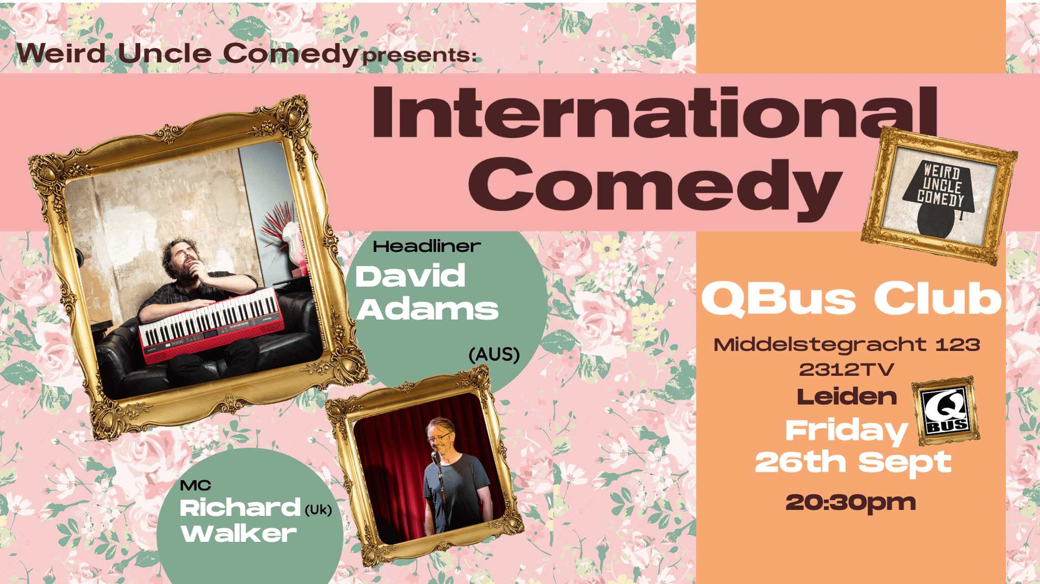 Ticket kopen voor evenement International Stand Up Comedy @QBus Club Leiden (English)