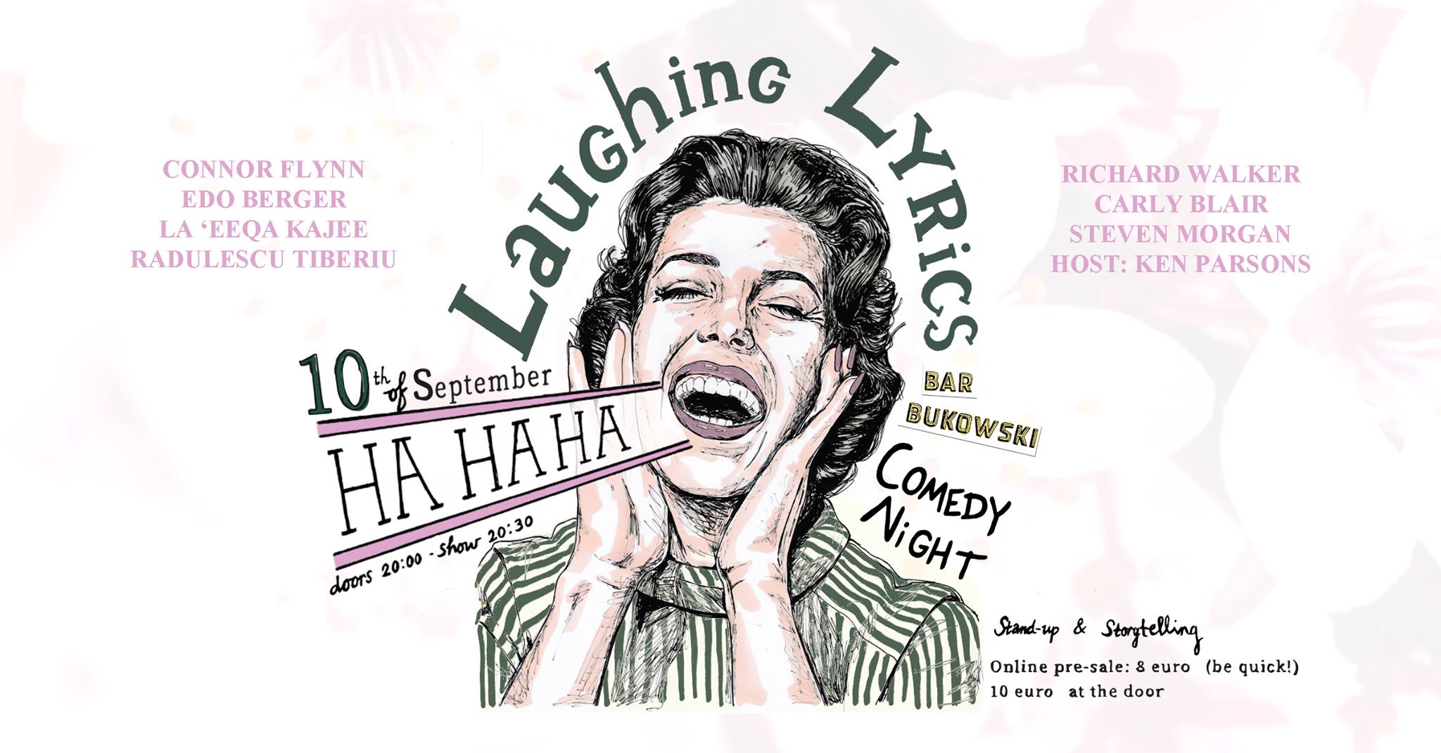 Ticket kopen voor evenement Laughing Lyrics Comedy Night- Season Start! 