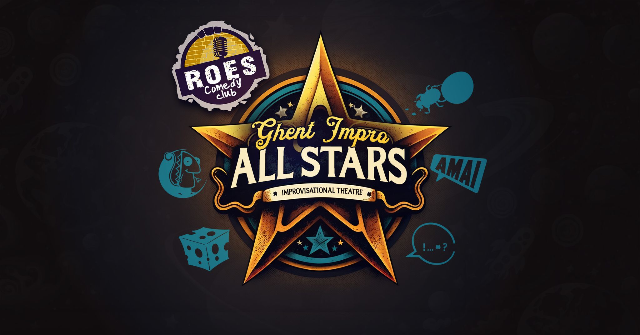 Ticket kopen voor evenement Roes Comedy Club: Ghent Impro All Stars