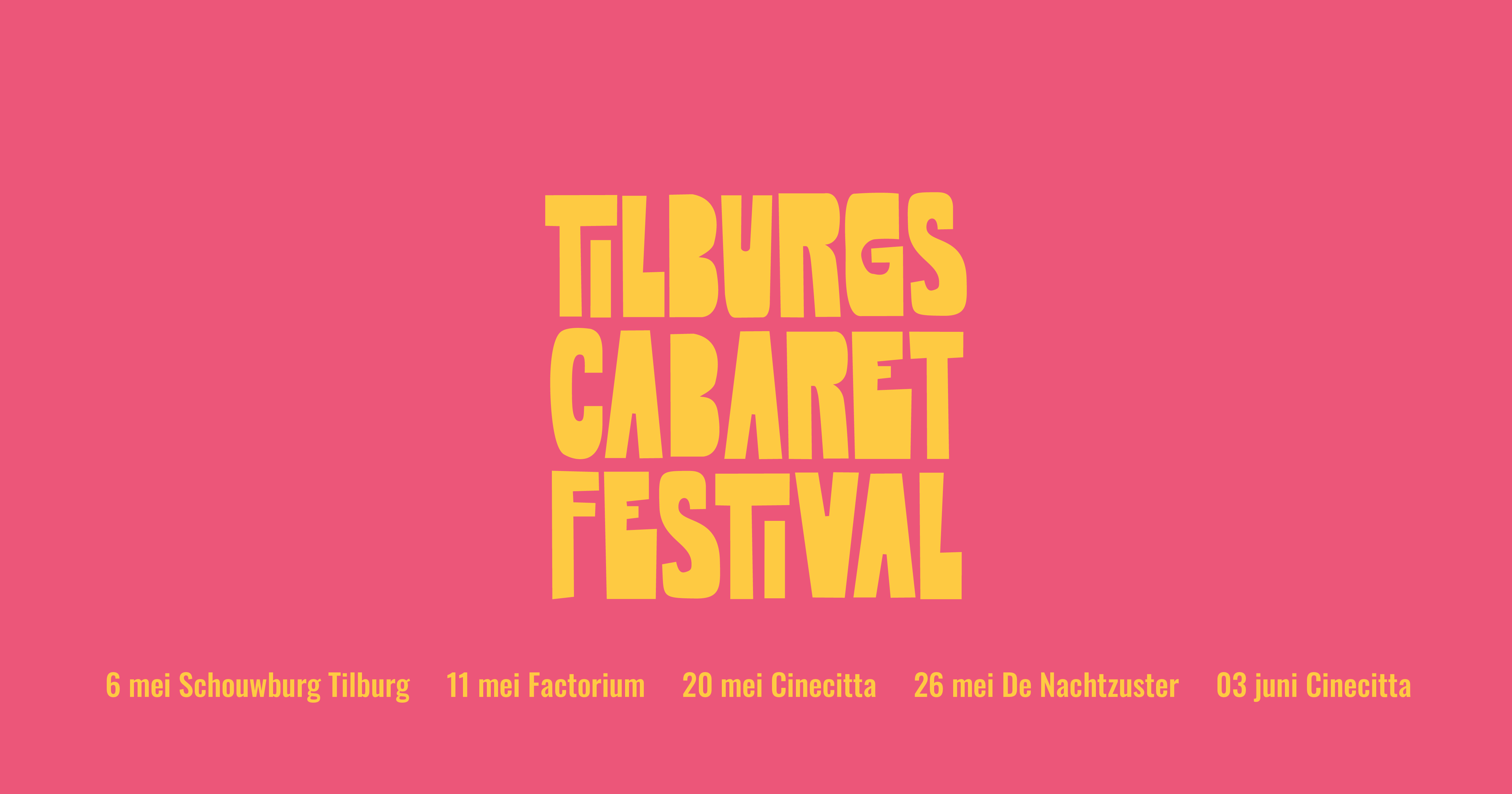 Ticket kopen voor evenement Tilburgs Cabaret Festival Halve Finale 1