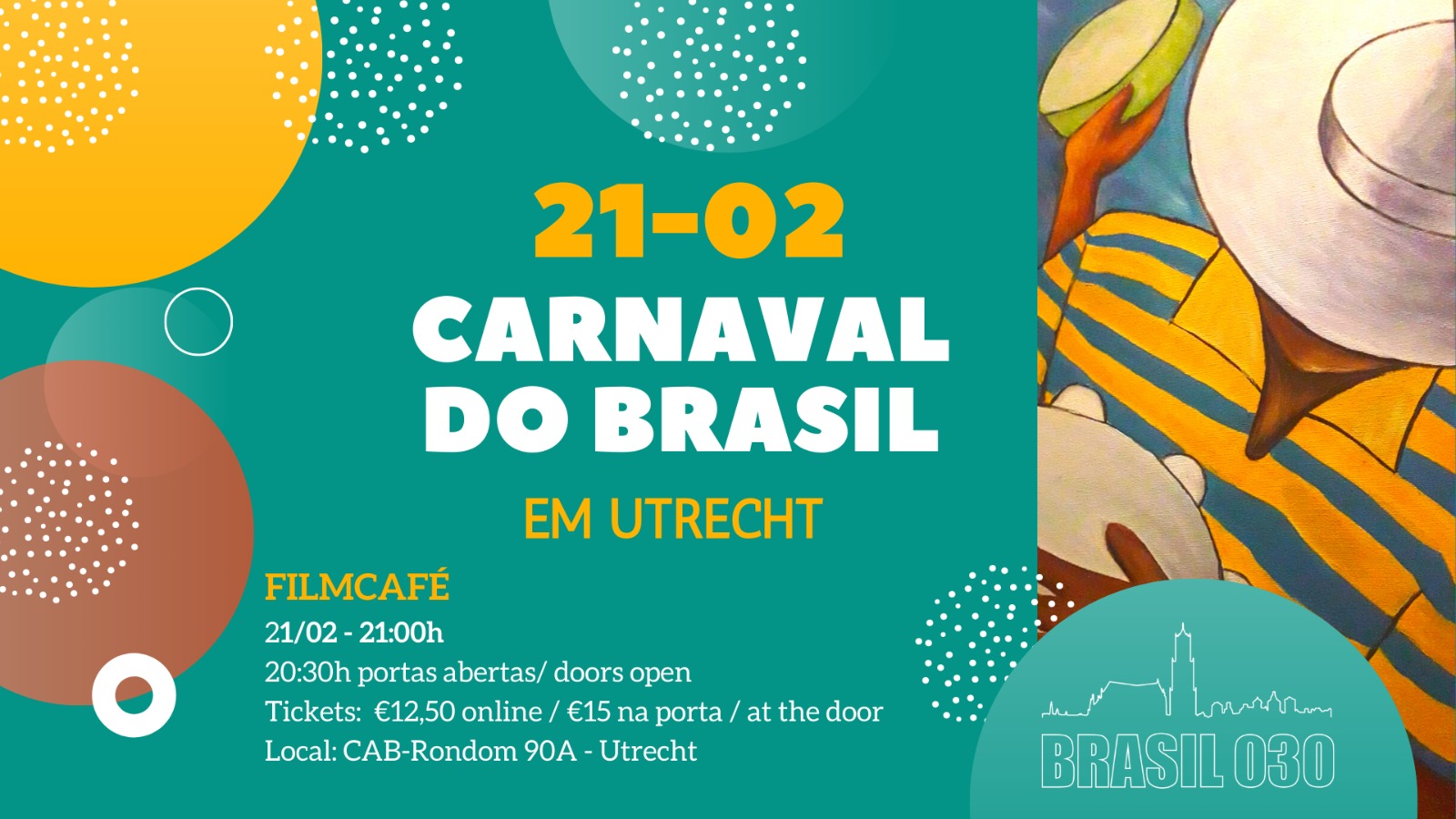 Ticket kopen voor evenement Brazilian Carnival - Carnaval do Brasil em Utrecht