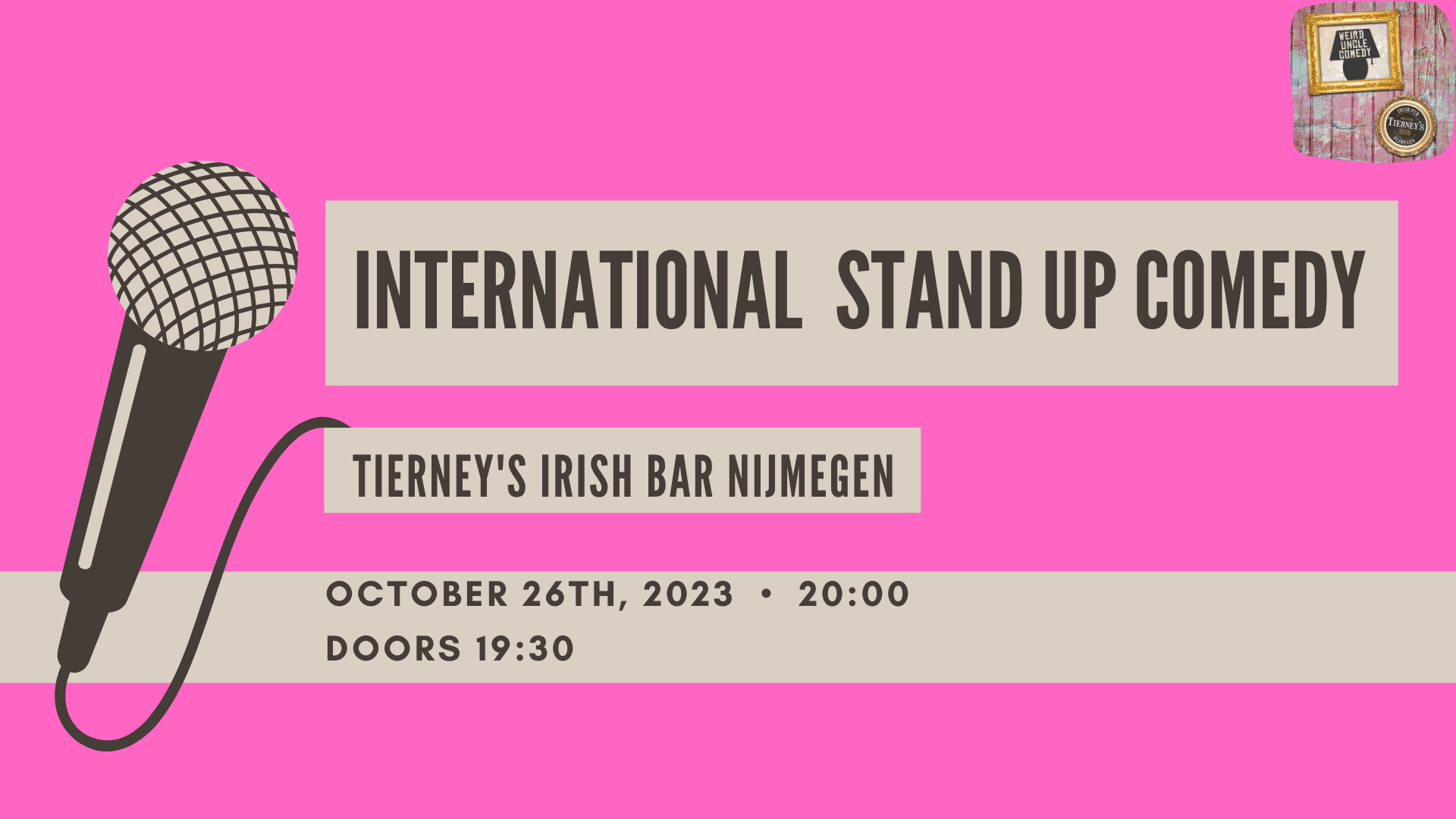 Ticket kopen voor evenement International Stand Up Comedy! 