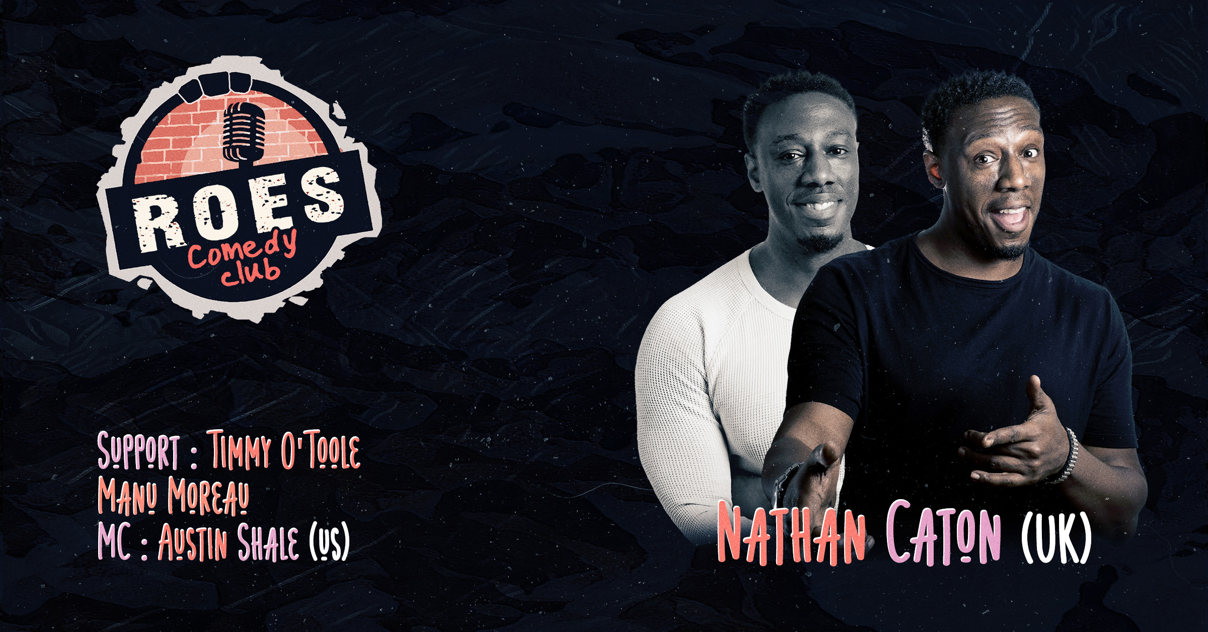 Ticket kopen voor evenement Roes Comedy Club: Nathan Caton (English comedy show)