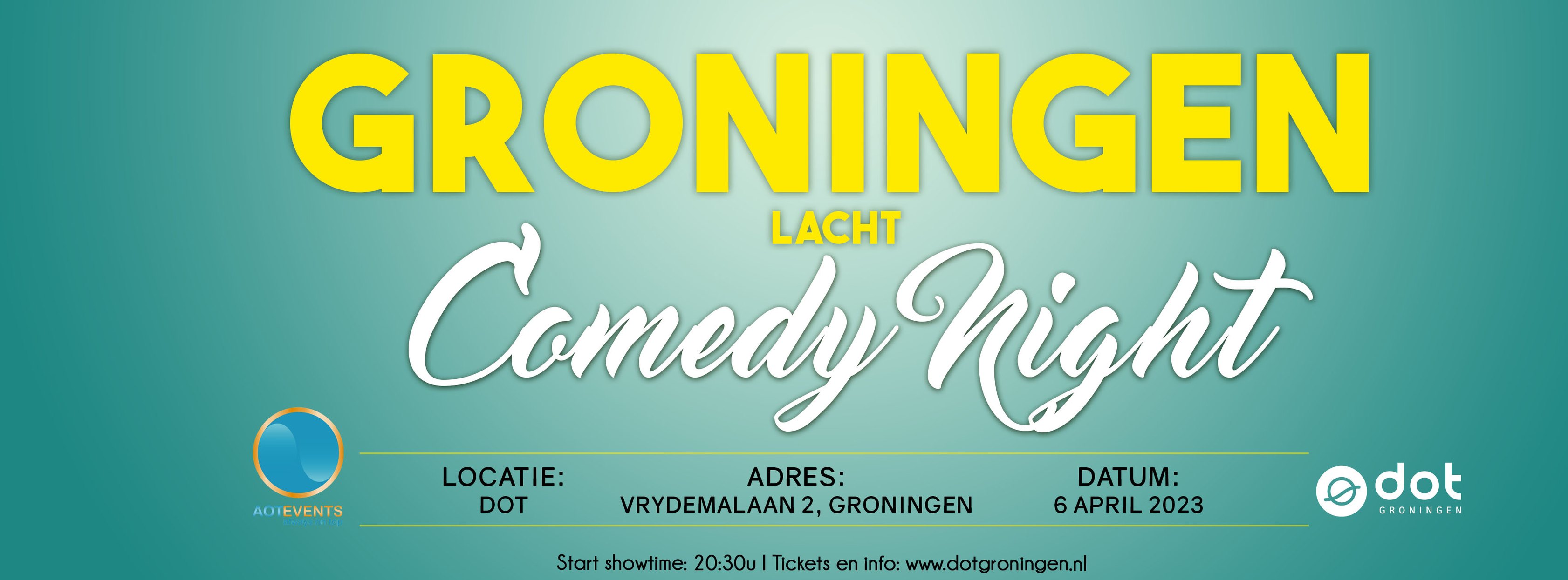 Ticket kopen voor evenement Groningen Lacht: Comedy Night